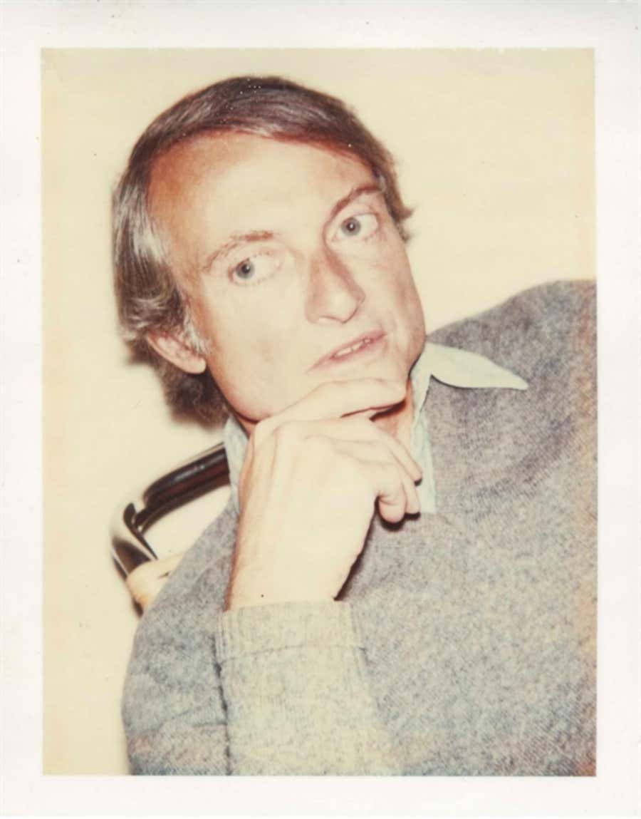 Andy Warhol - Roy Lichtenstein polaroid, Authenticated by the Warhol Foundation