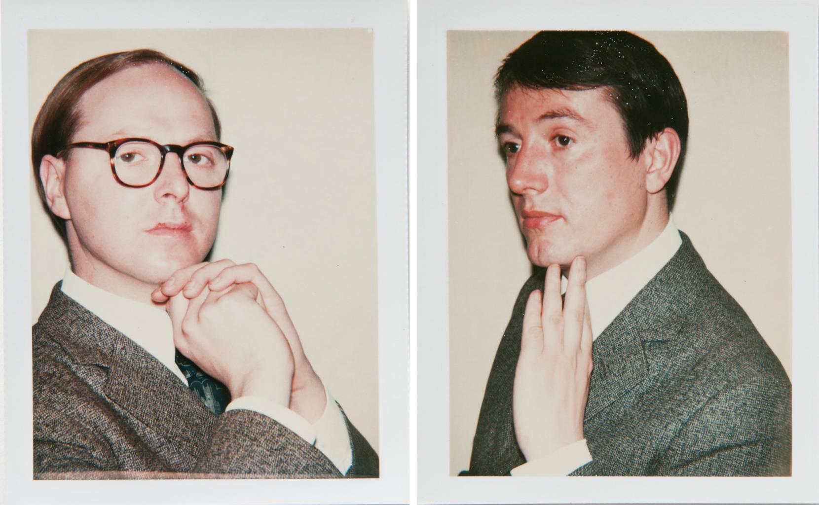 Andy Warhol, Two Polaroids, Gilbert Prousch and George Passmore, 1975