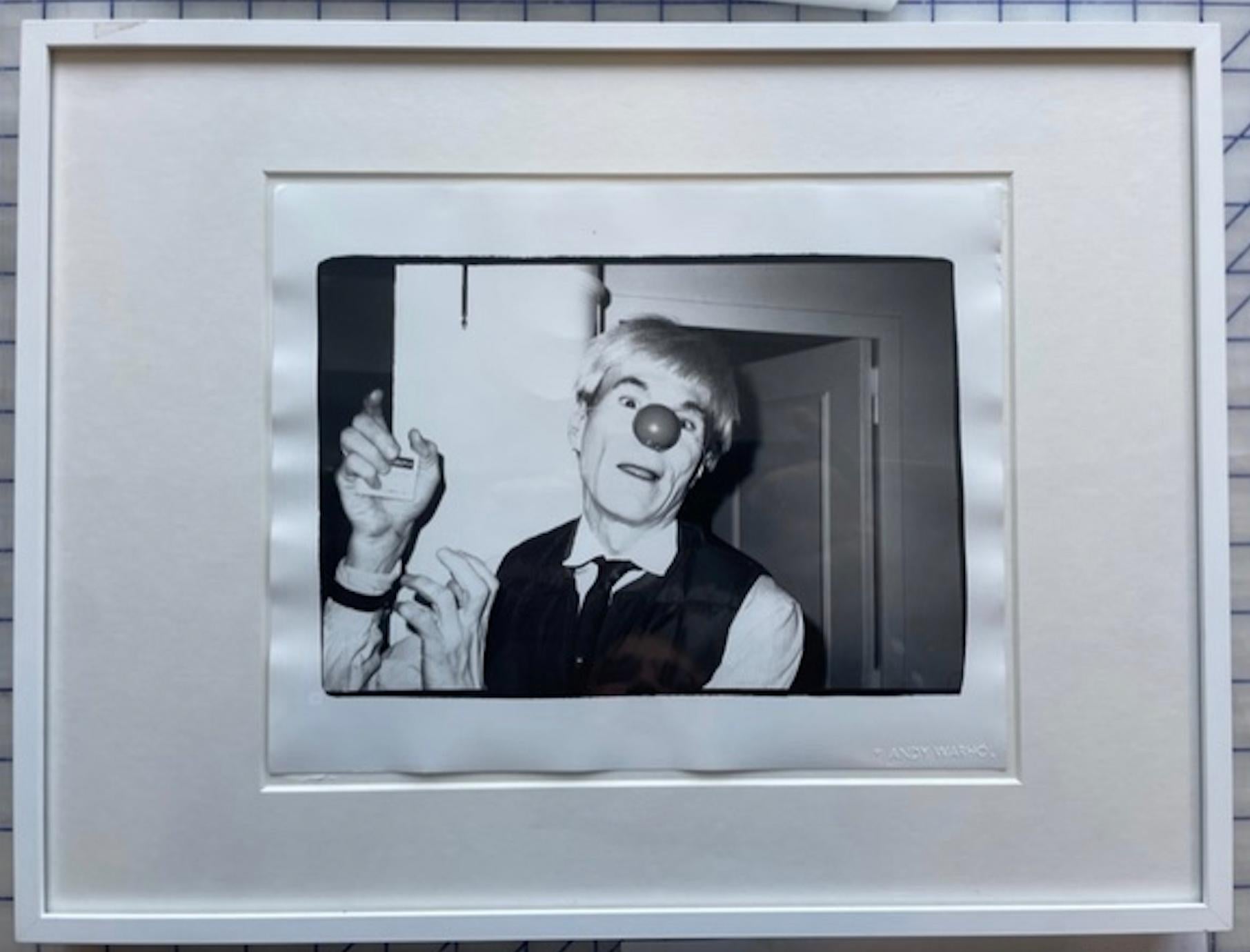 Andy Warhol con nariz de payaso en Zúrich en venta 1