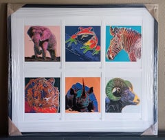 Andy Warhol's Endangered Species, 1989 ( A Portfolio of 6 Prints) Custom Framed 
