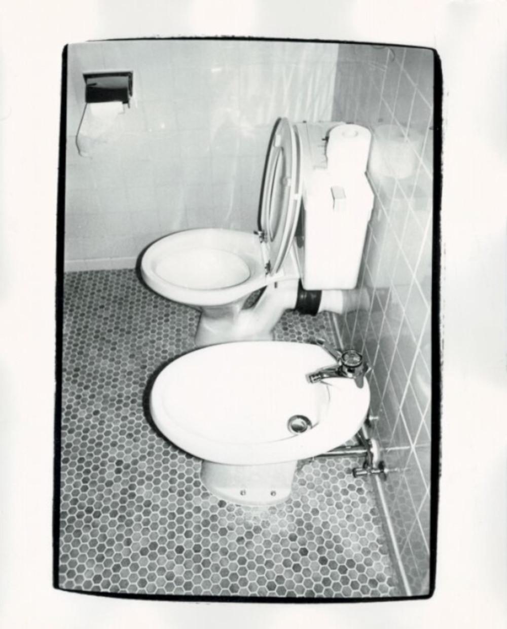 Andy Warhol Black and White Photograph - Bathroom