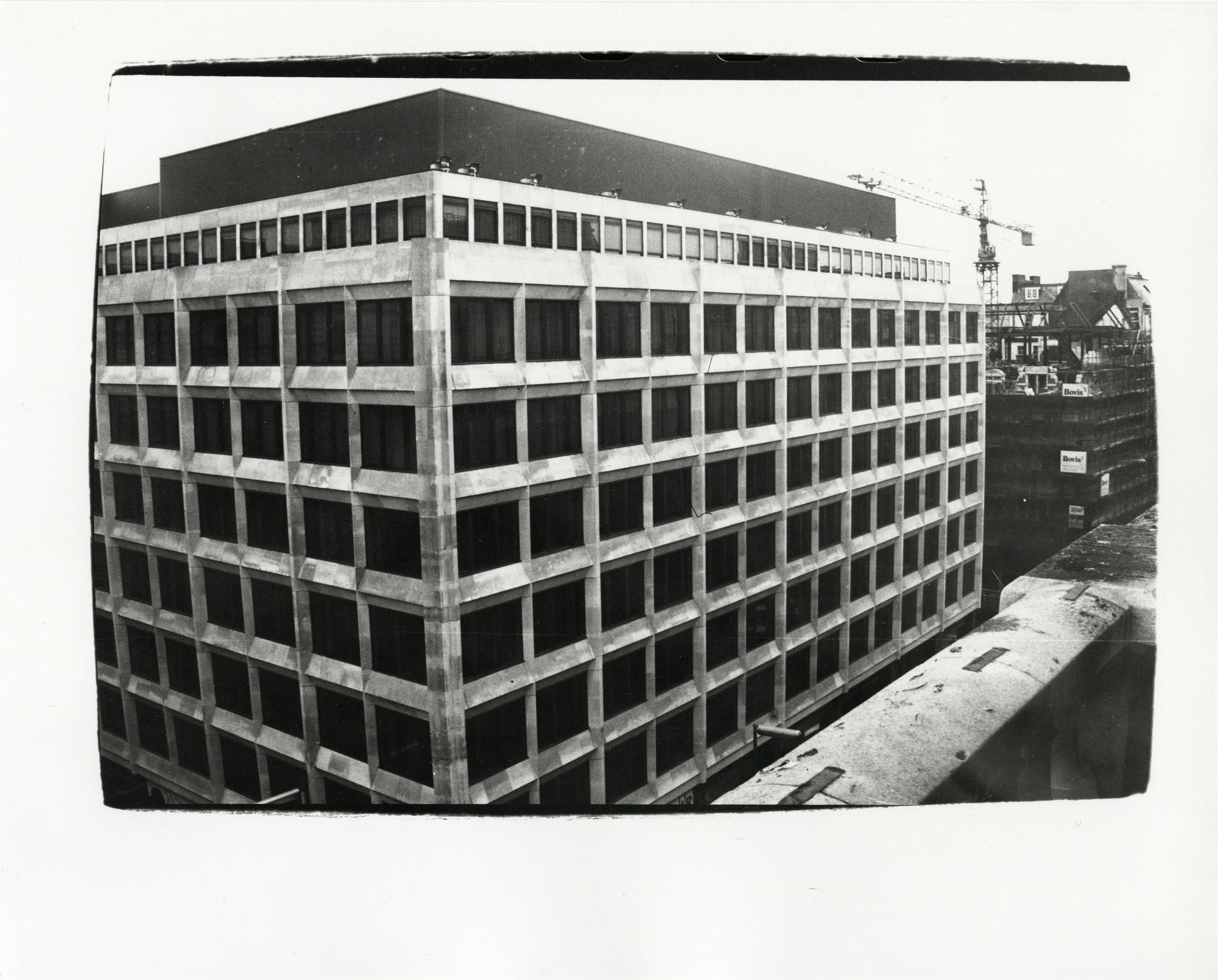 Andy Warhol Black and White Photograph - Buildings in Madrid