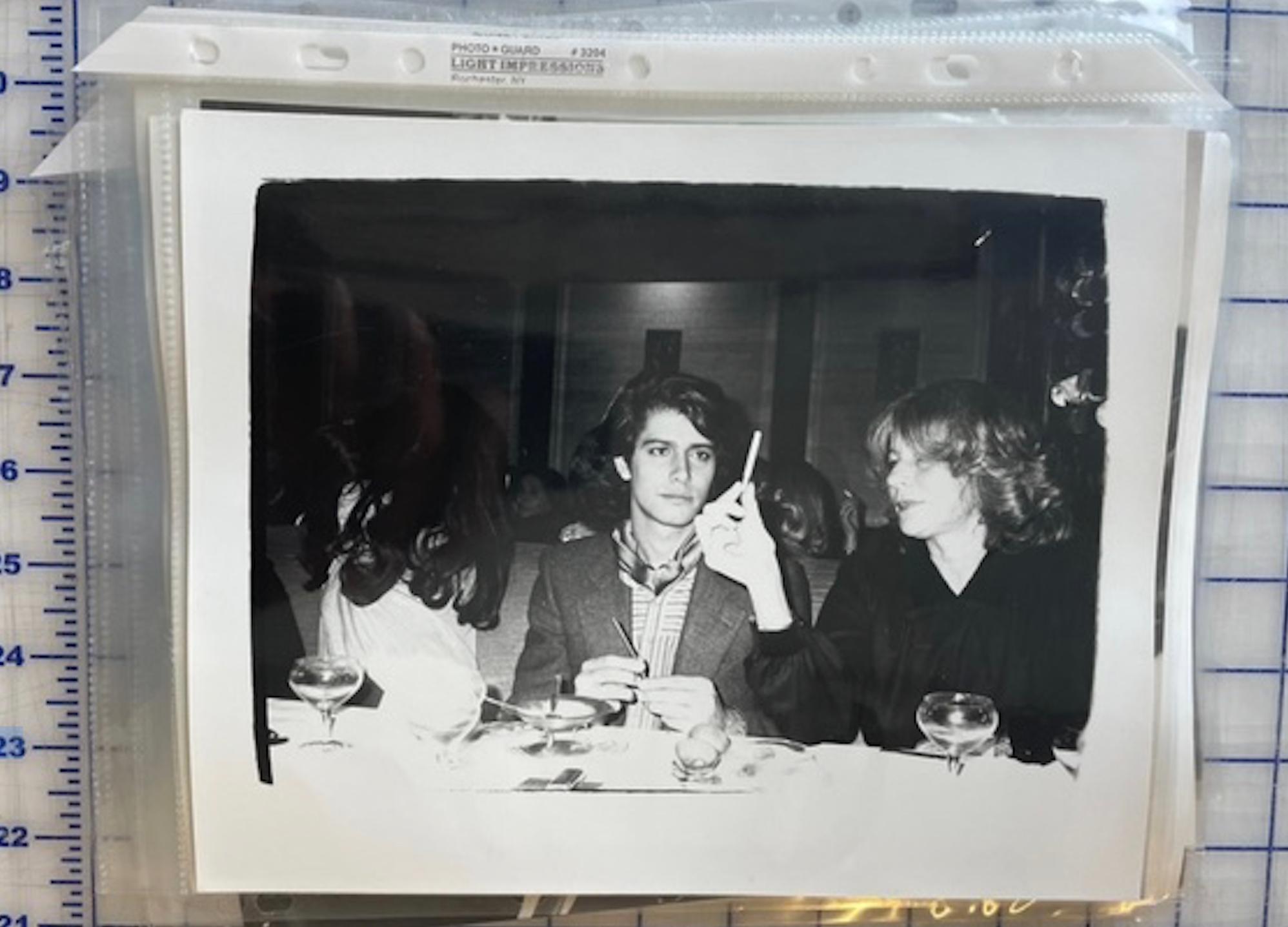 Carlos De Souza and Unidentified Woman - Photograph by Andy Warhol