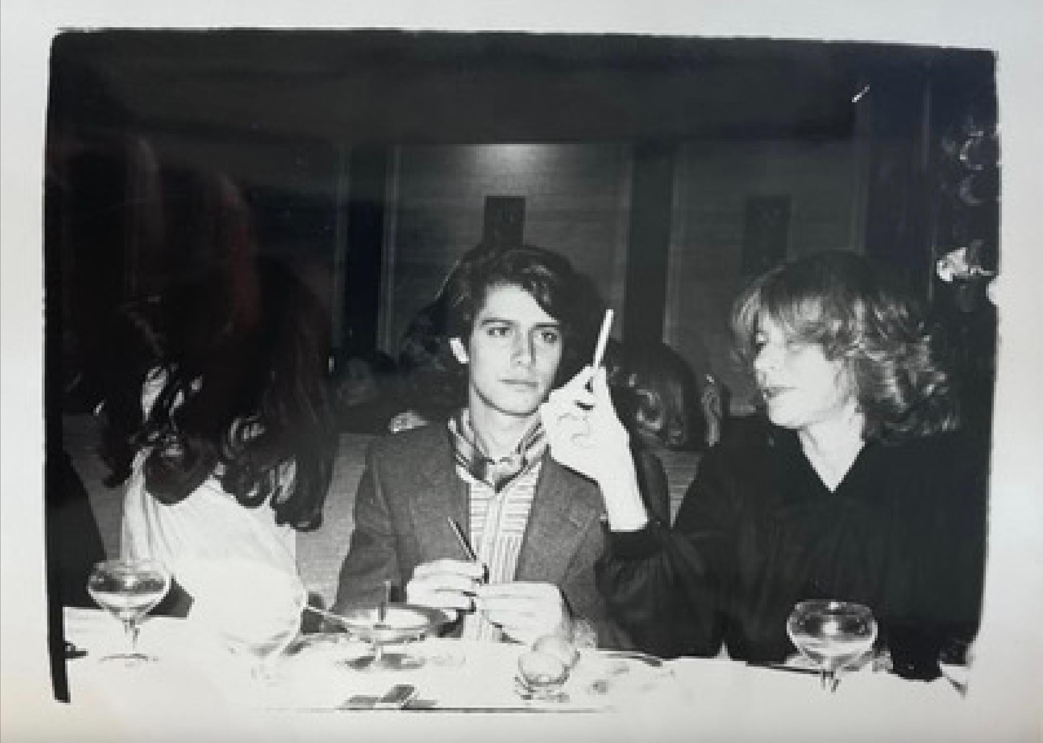 Andy Warhol Black and White Photograph - Carlos De Souza and Unidentified Woman