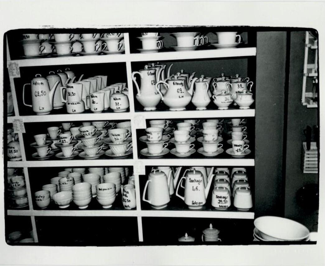 Andy Warhol Black and White Photograph - Ceramic Dishes