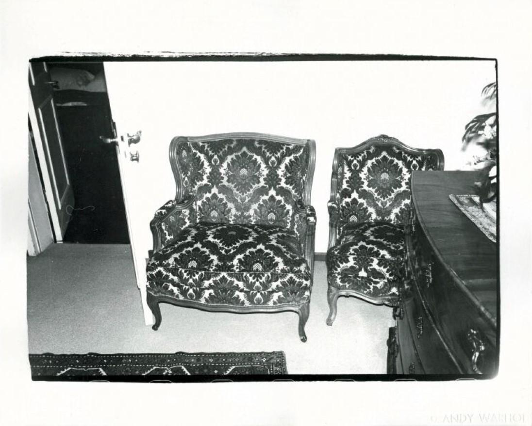 Andy Warhol Black and White Photograph - Chairs