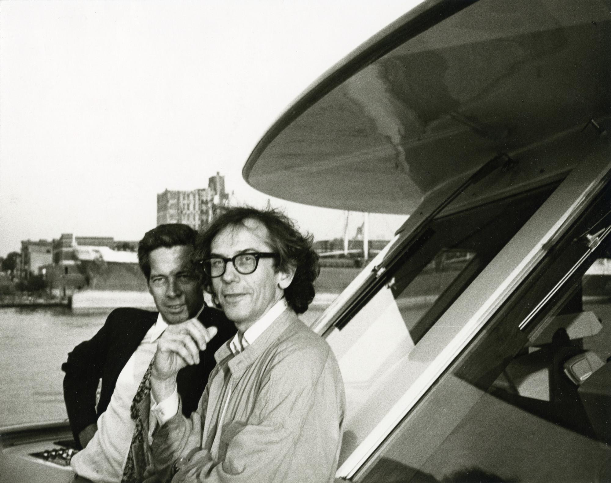Andy Warhol Portrait Photograph - Christo and Art Critic Calvin Tompkins