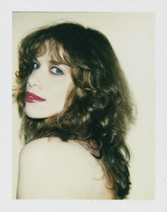 Farbfarbener Polaroid von Carly Simon von Andy Warhol