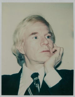 Farbiges Polaroid Self-Portrait von Andy Warhol