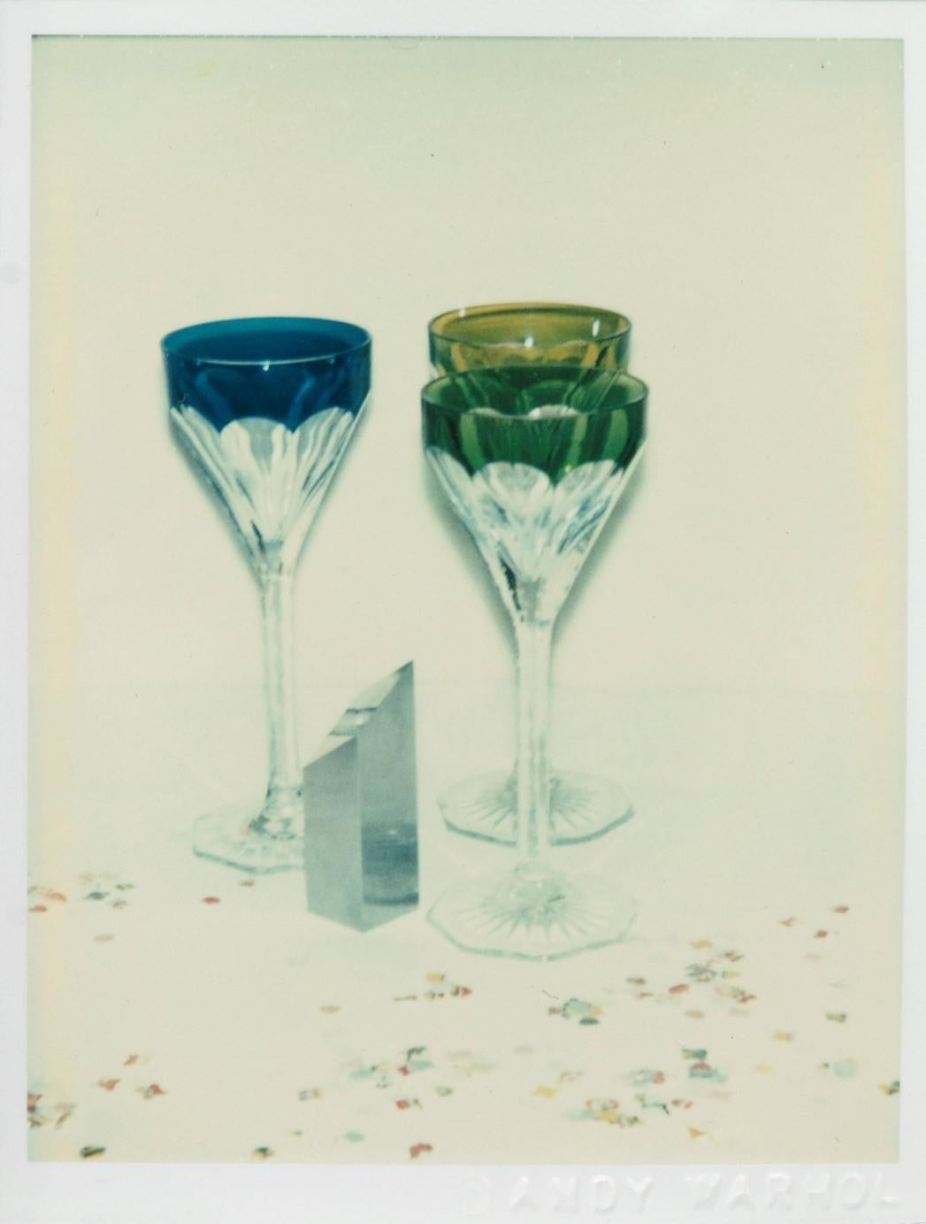 Andy Warhol Color Photograph – Committee 2000 Champagnergläser