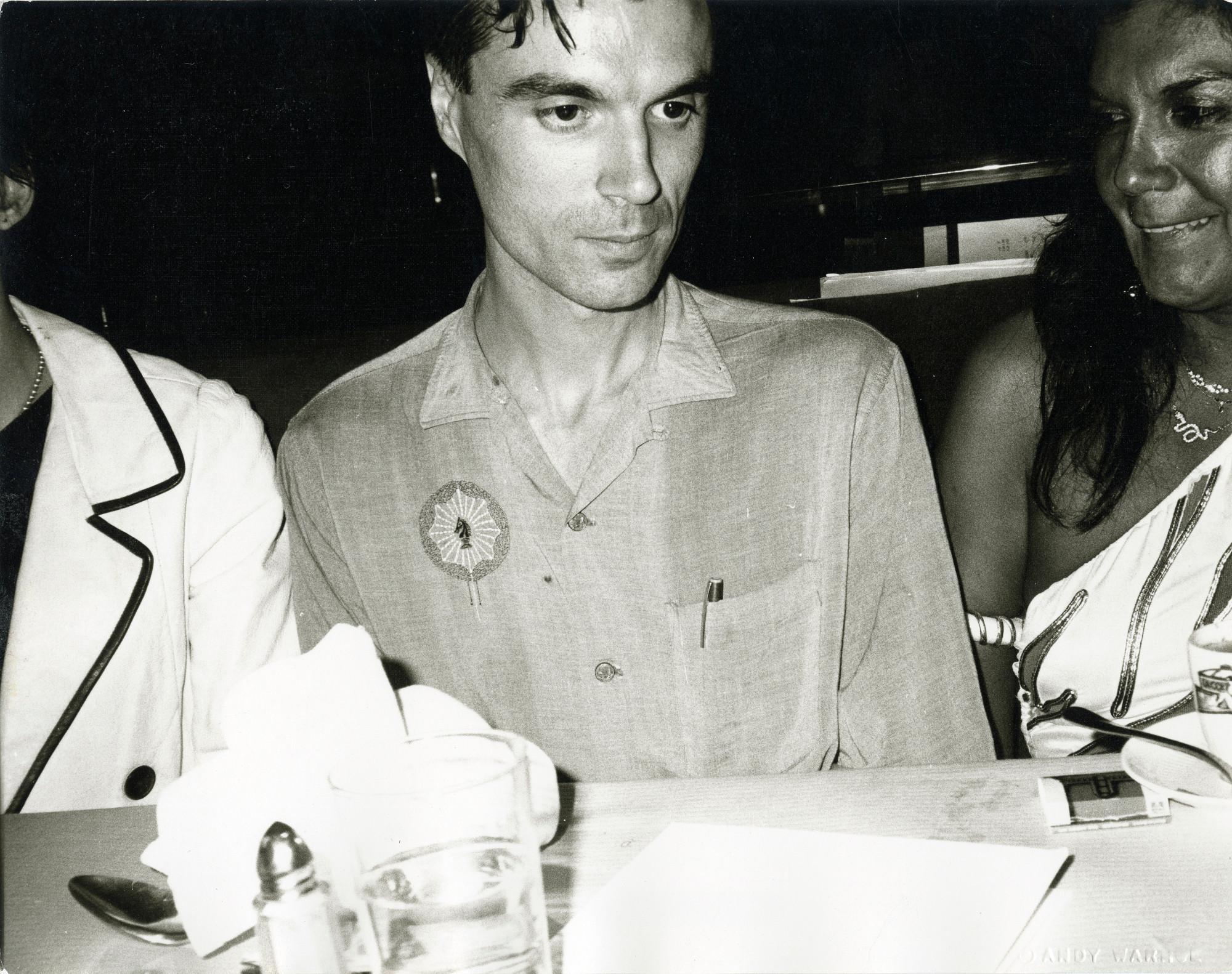Black and White Photograph Andy Warhol - David Byrne