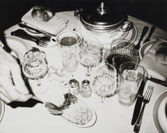 Gelatin silver print of Dinner Table in Spain by Andy Warhol 