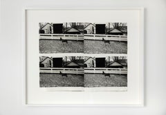 Vintage Four stitched gelatin silver prints of Donkey in Paddock by Andy Warhol