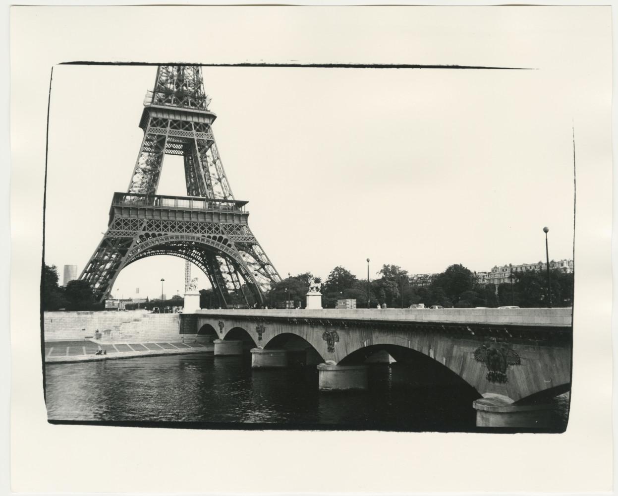 Andy Warhol Black and White Photograph - Eiffel Tower