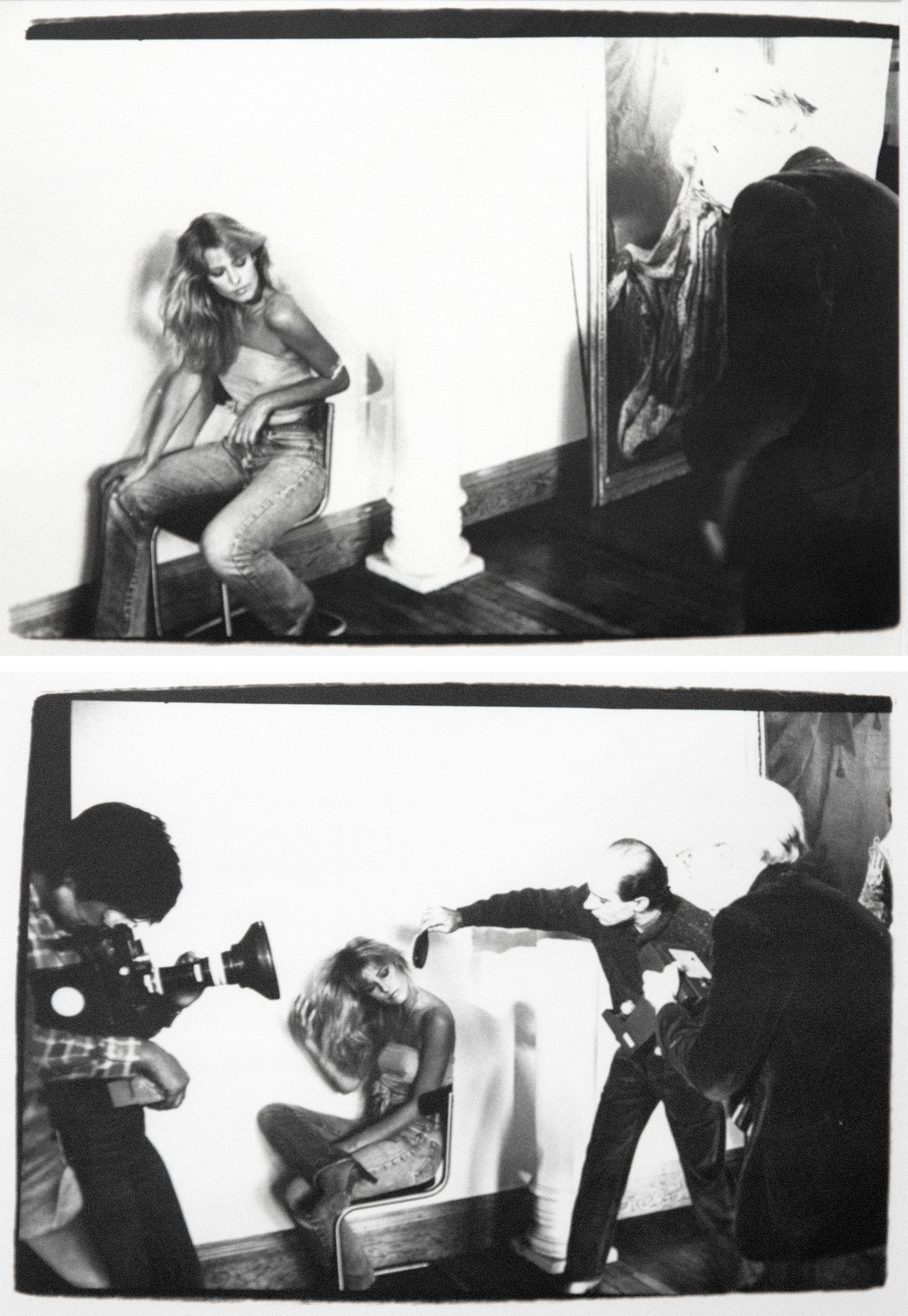 Andy Warhol Black and White Photograph – Farrah Fawcett Foto-Shoot