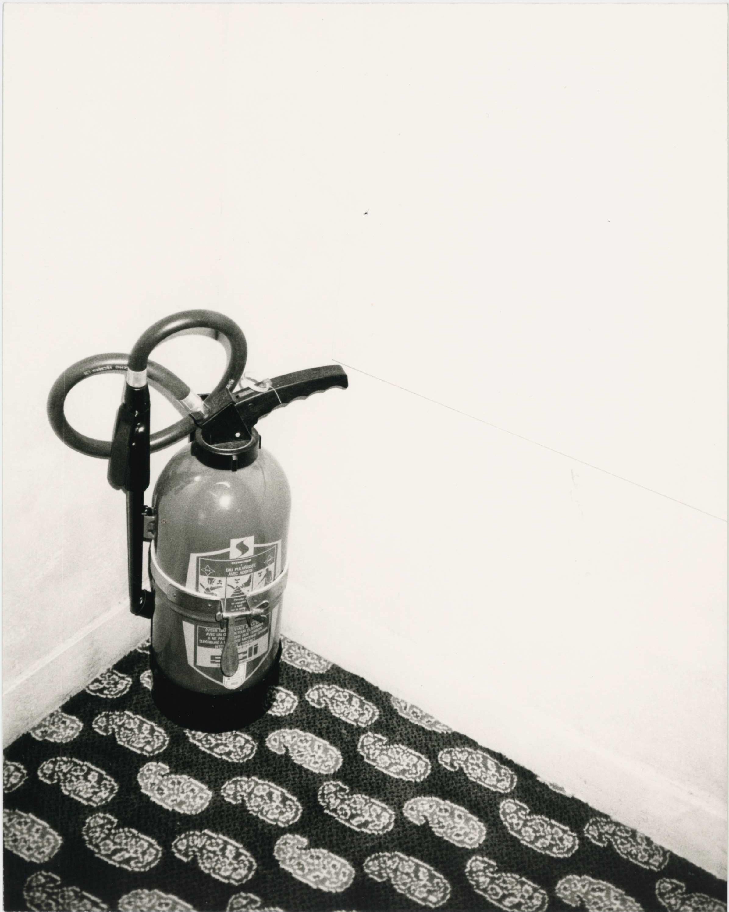 Andy Warhol Black and White Photograph - Fire Extinguisher 