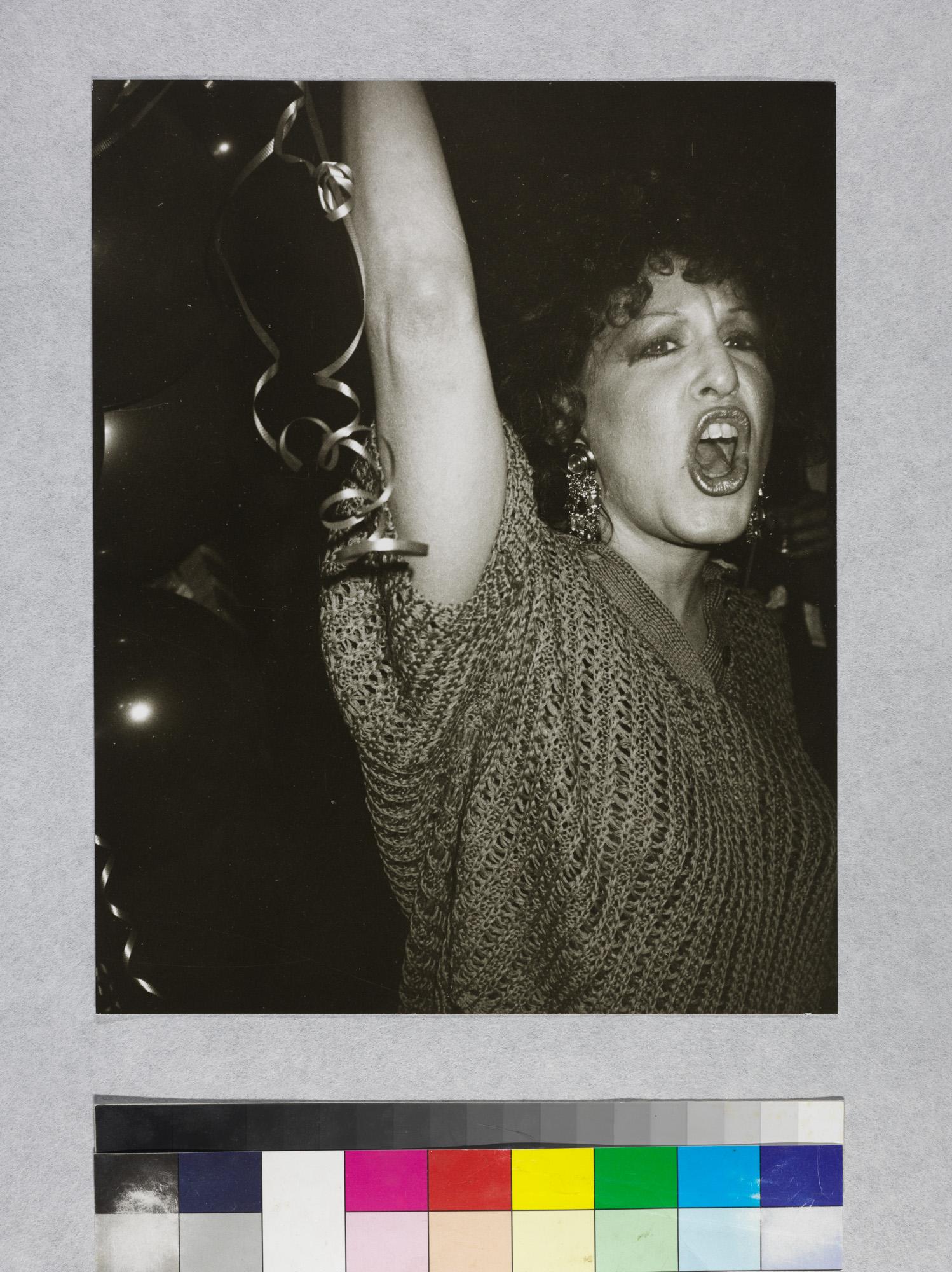 Gelatin silver print of Bette Midler by Andy Warhol For Sale 1