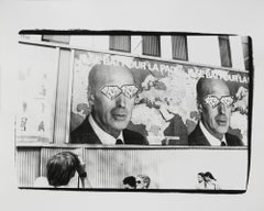 Gelatin silver print of Billboard in Paris by Andy Warhol