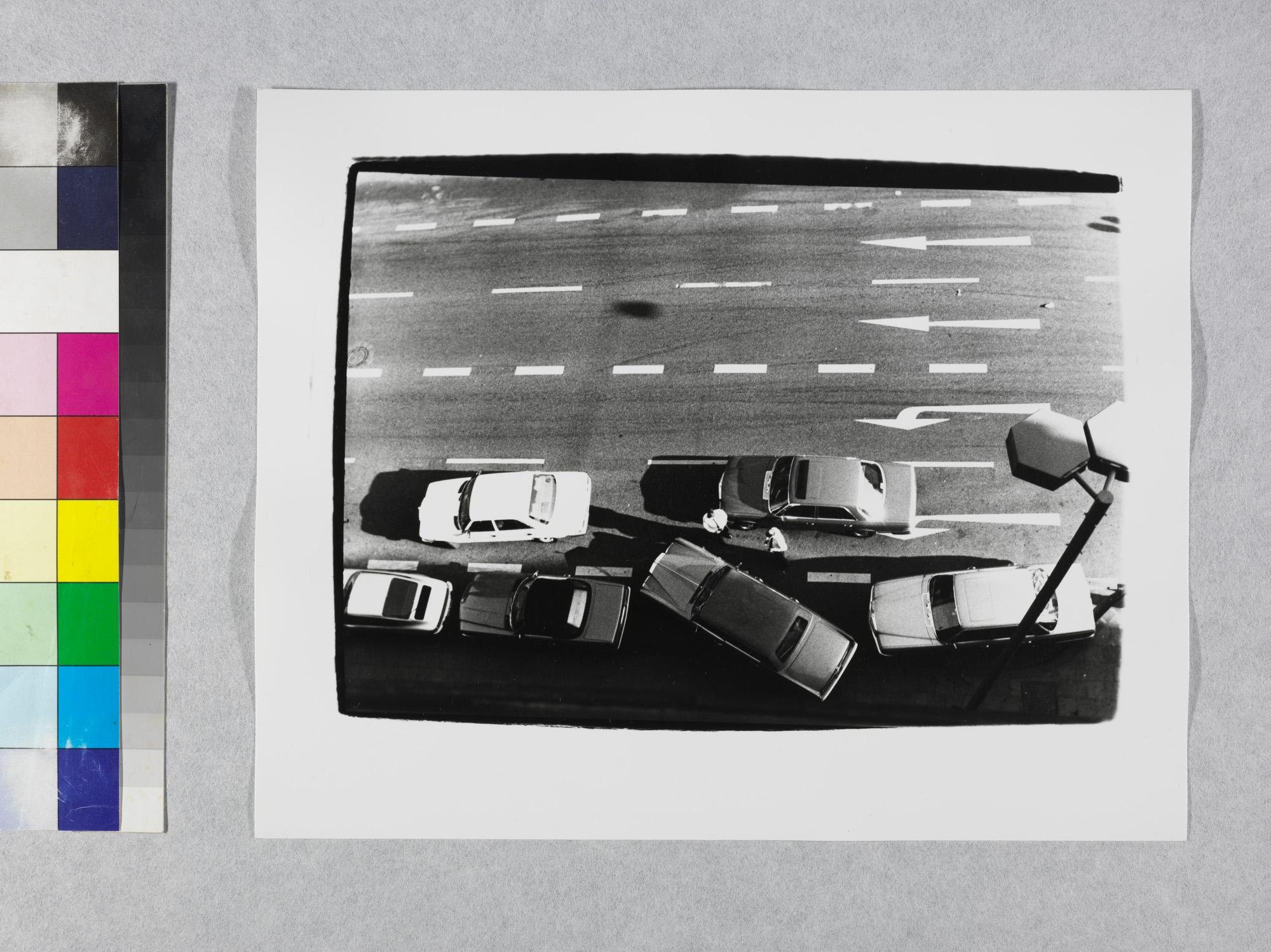 Gelatin silver print of Cars in Parking Lot by Andy Warhol For Sale 2