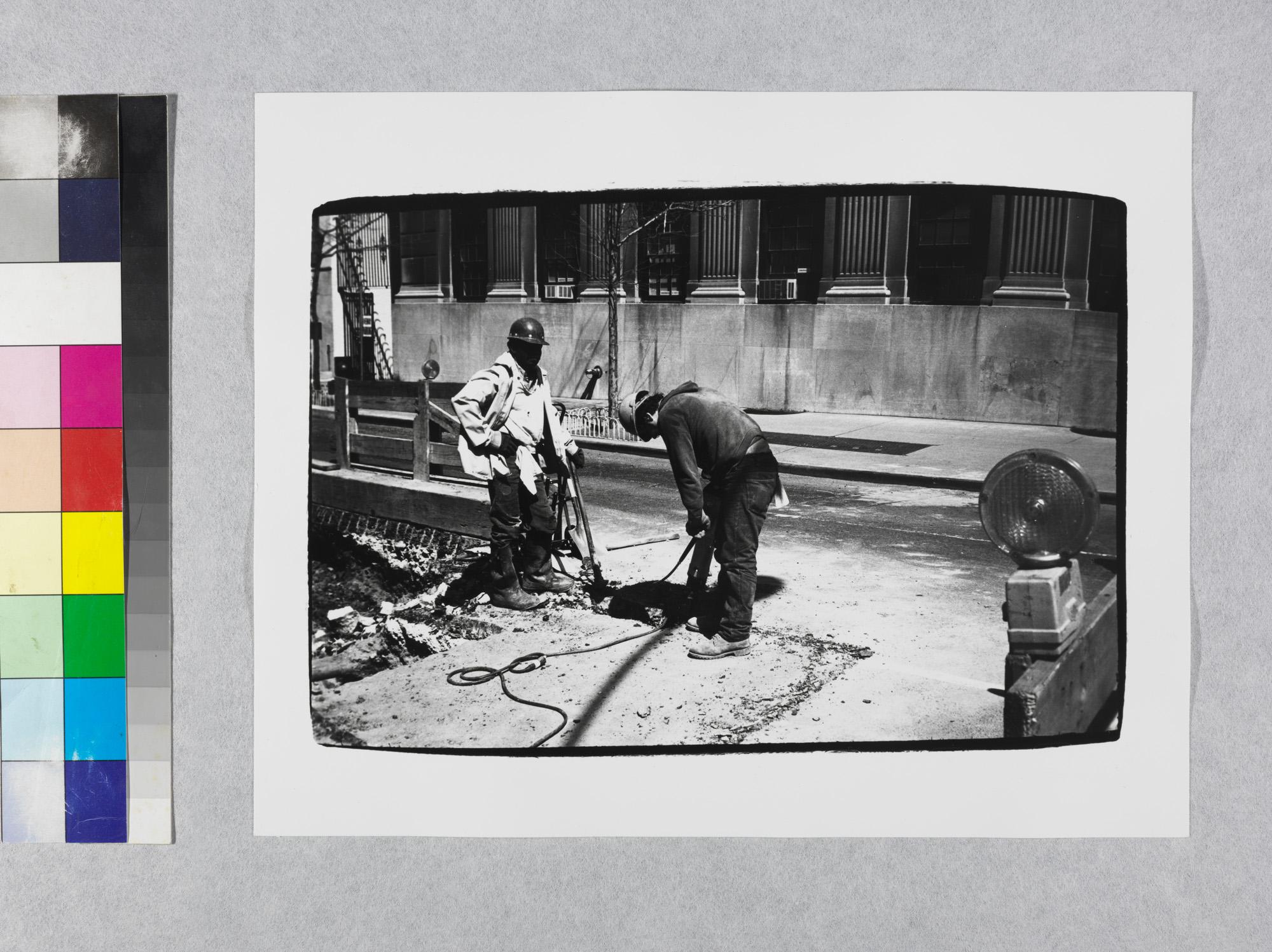 Gelatin silver print of Construction Workers by Andy Warhol For Sale 2
