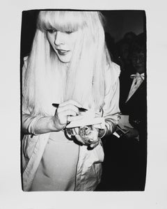 Gelatin silver print of Debbie Harry by Andy Warhol