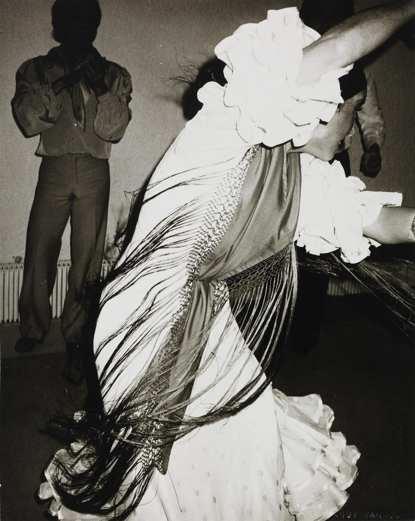 Gelatin silver print of Flamenco Dancer in Spain by Andy Warhol