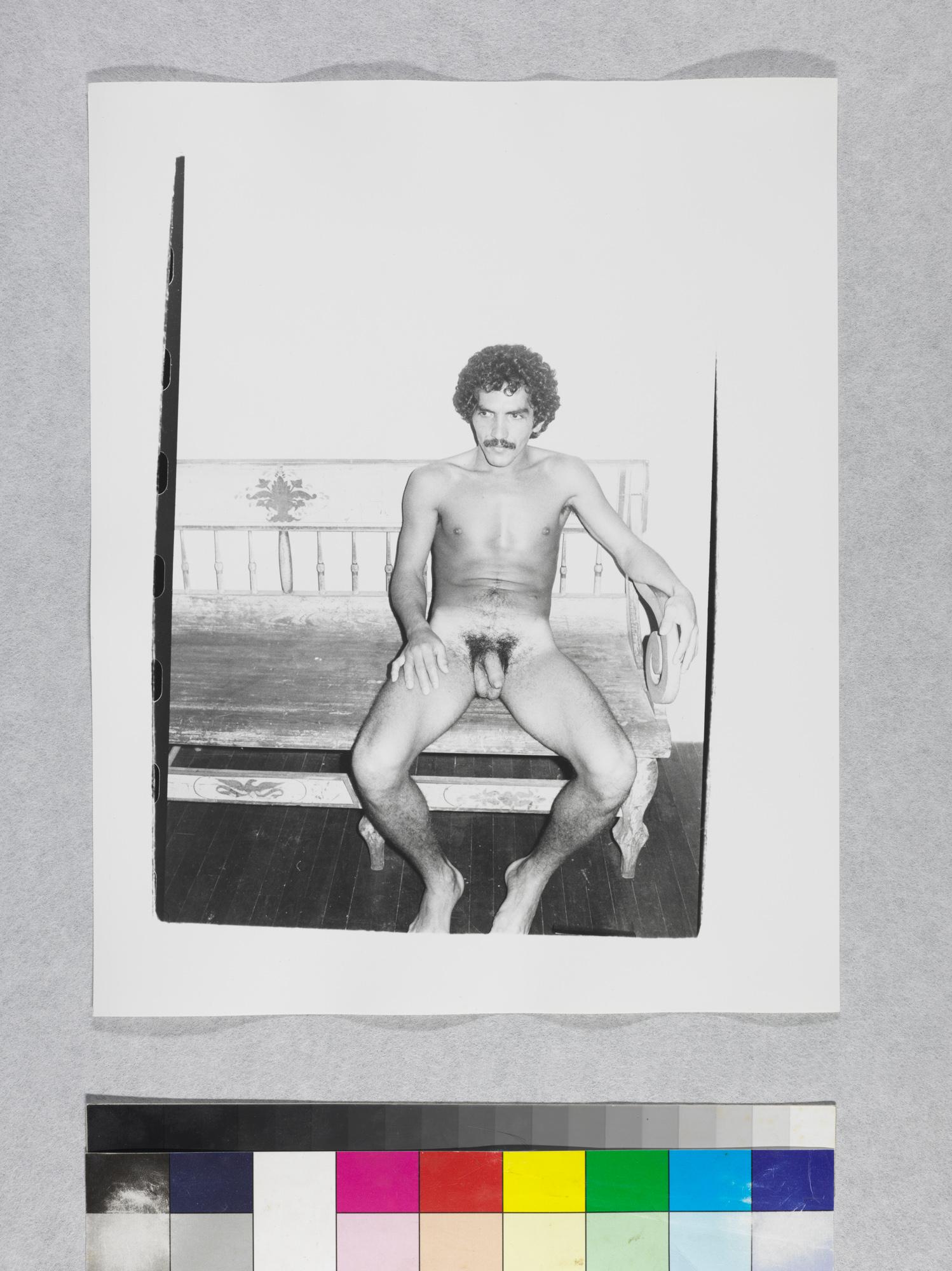 Gelatin silver print of Nude Male by Andy Warhol For Sale 2