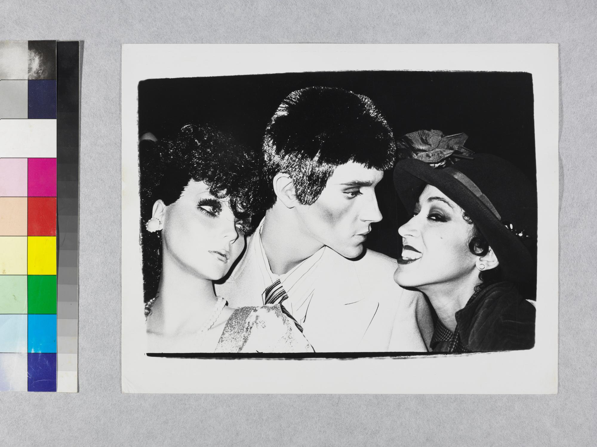 Gelatin silver print of Pat Cleveland with Mannequins by Andy Warhol For Sale 1