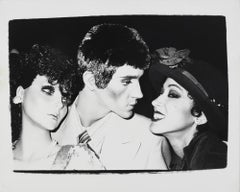 Gelatin silver print of Pat Cleveland with Mannequins by Andy Warhol