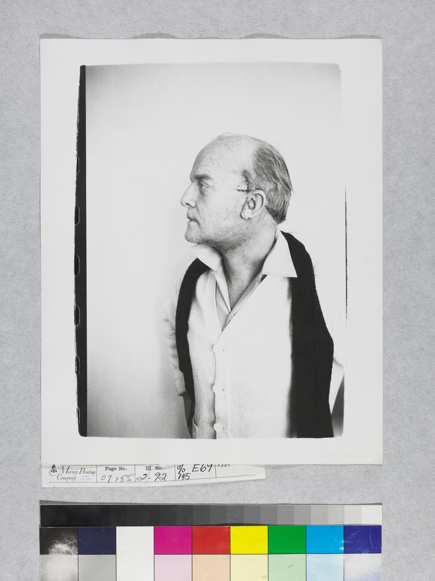 Gelatin silver print of Truman Capote by Andy Warhol For Sale 1