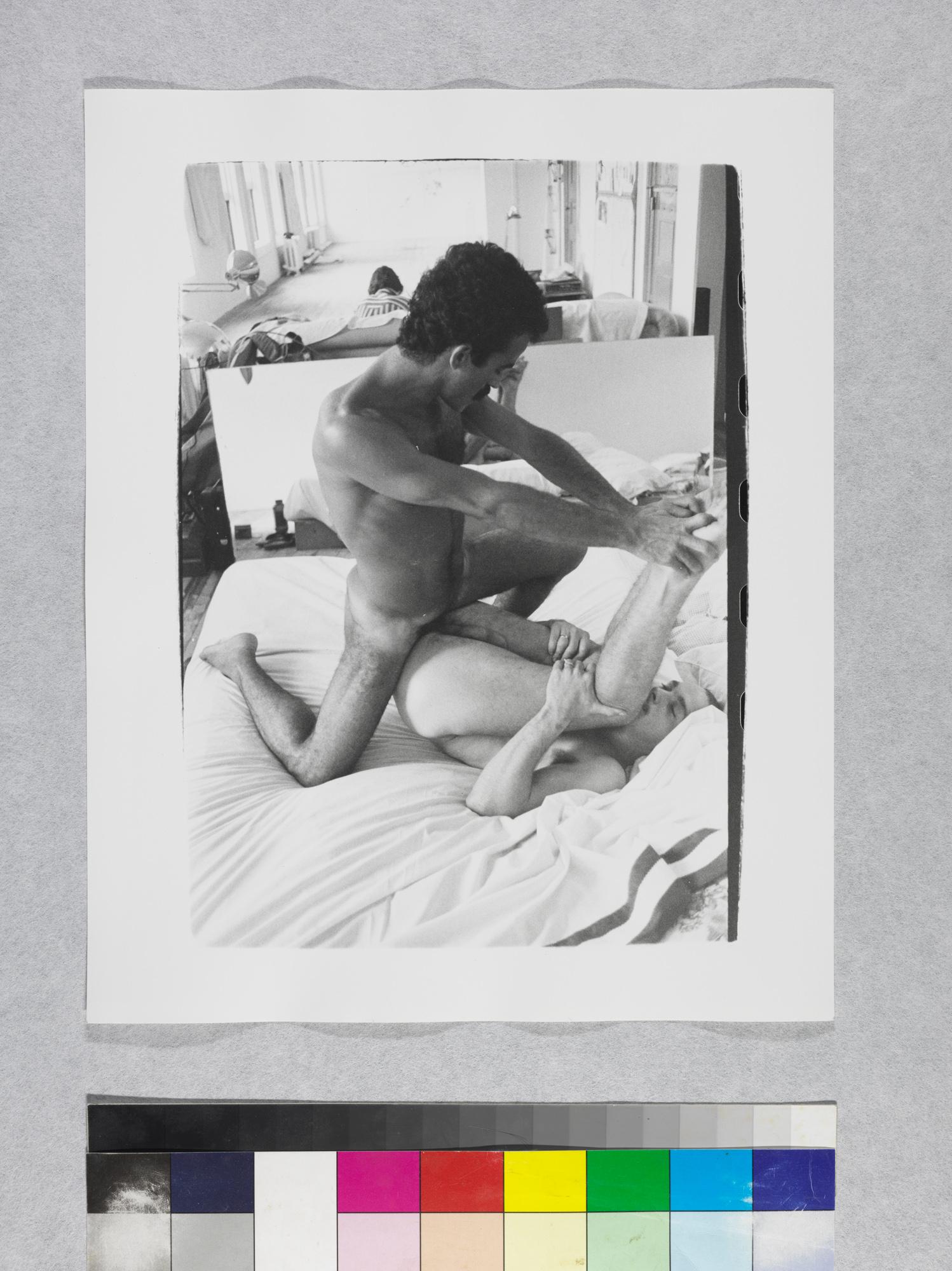 Gelatin silver print of Victor Hugo and Male Model by Andy Warhol For Sale 2