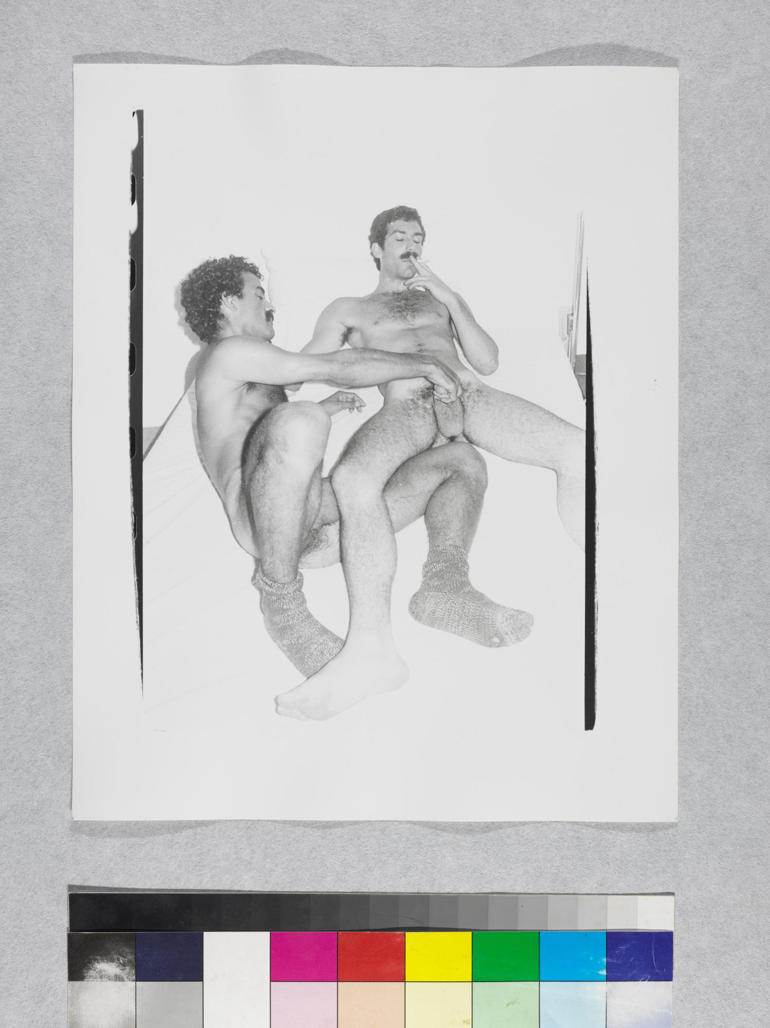 Gelatin silver print of Victor Hugo and Male Model by Andy Warhol For Sale 2
