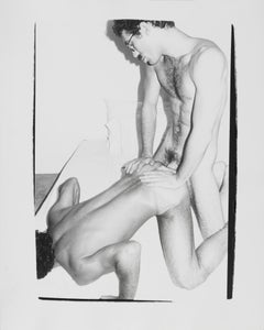 Gelatin silver print of Victor Hugo and Male Model by Andy Warhol