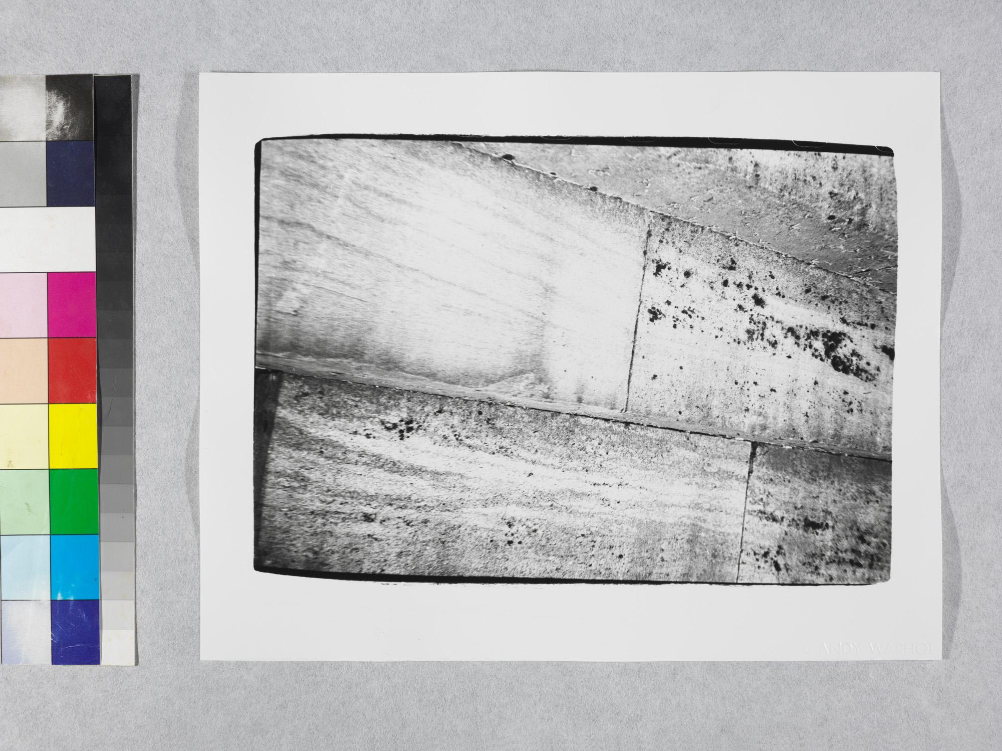 Gelatin silver print of Wood Board Wall by Andy Warhol For Sale 2