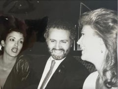 Gianni Versace, Candice Bergen und Janice Dickinson