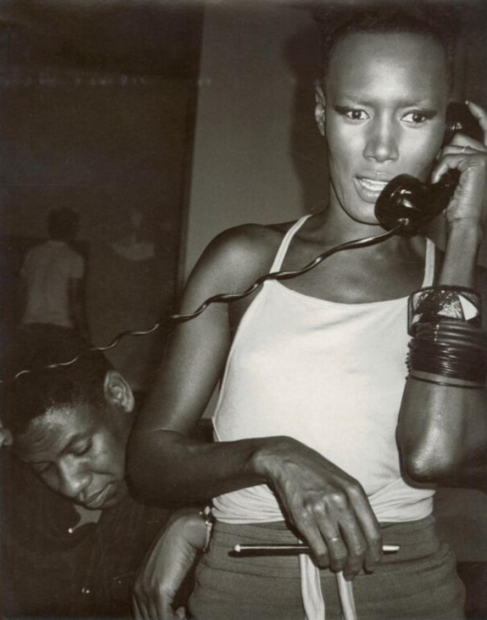 Andy Warhol Black and White Photograph - Grace Jones