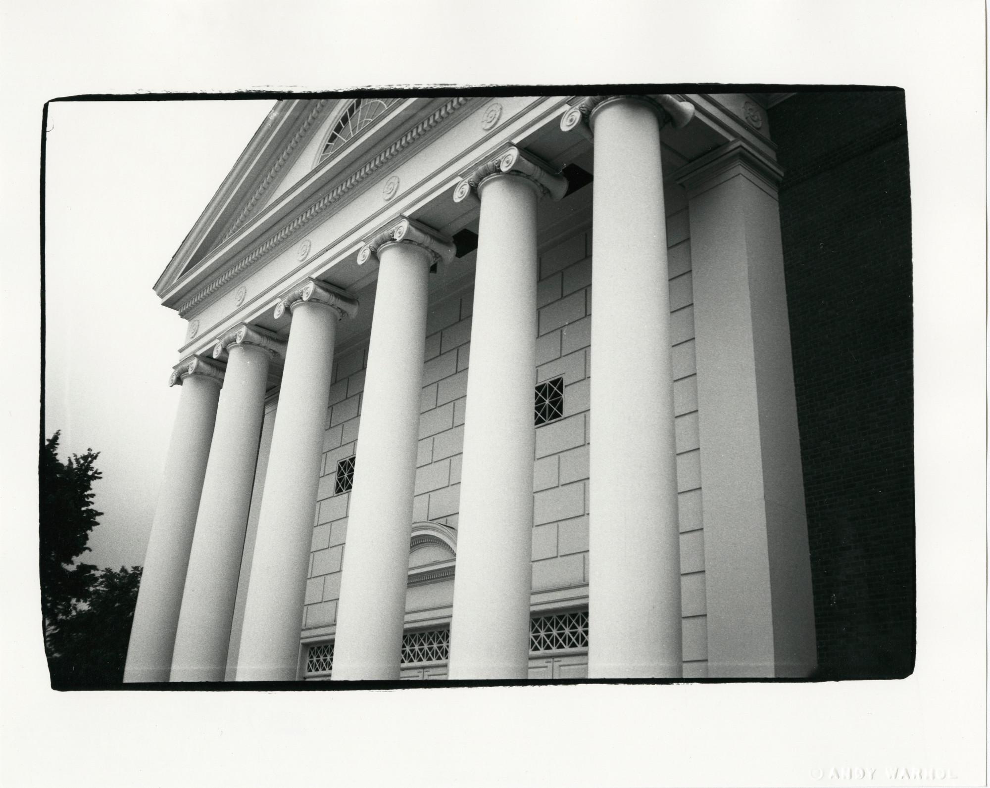 Andy Warhol Black and White Photograph - Greek Revival - Building Facade