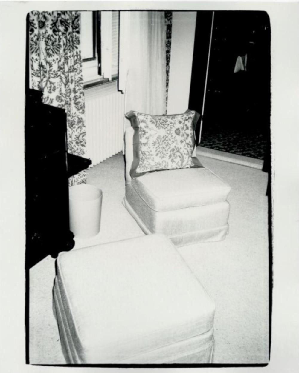 Andy Warhol Black and White Photograph - Hotel Room
