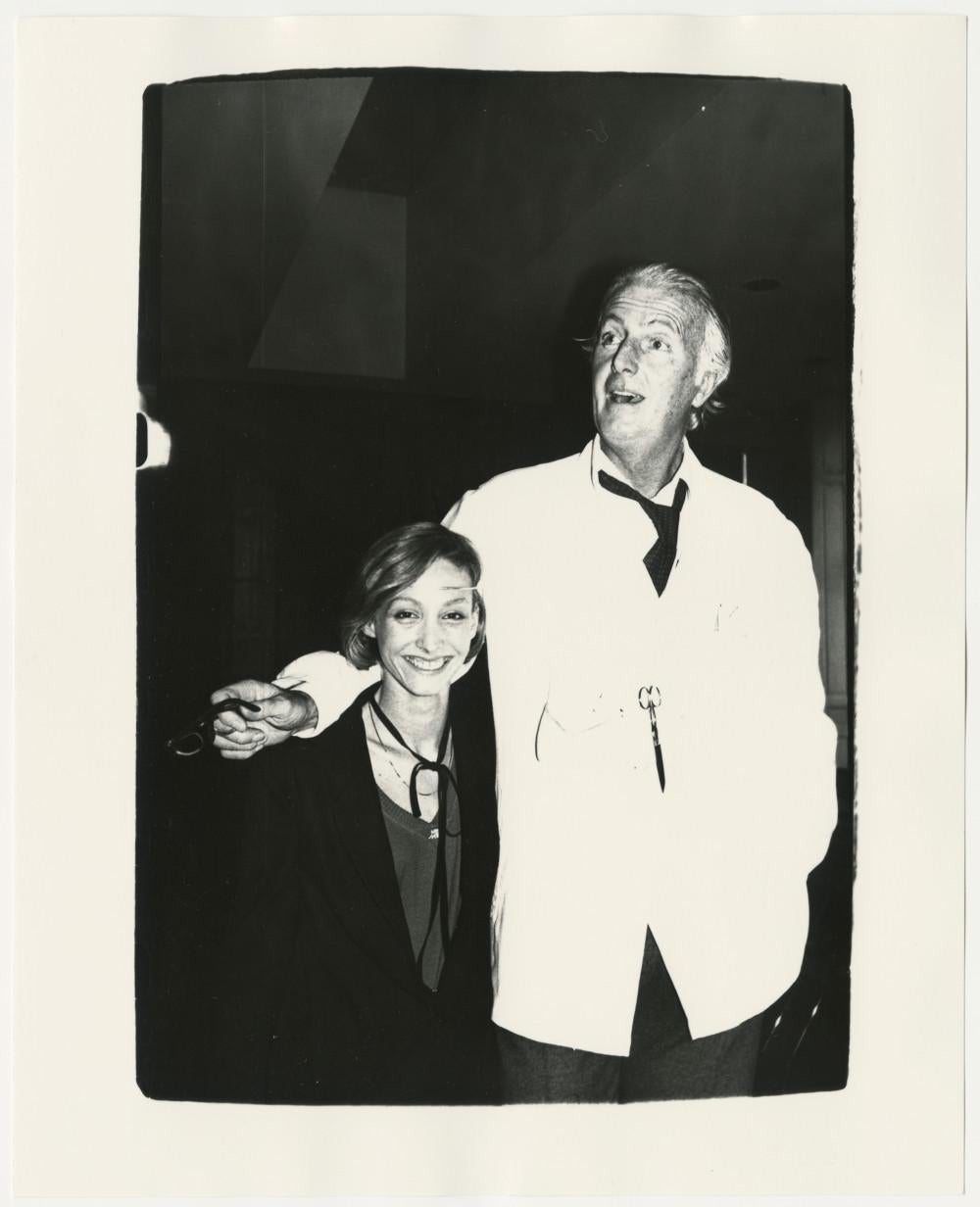 Andy Warhol Portrait Photograph - Hubert de Givenchy and Unidentified Woman