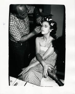 Jane Fonda in hair and makeup at The Factory