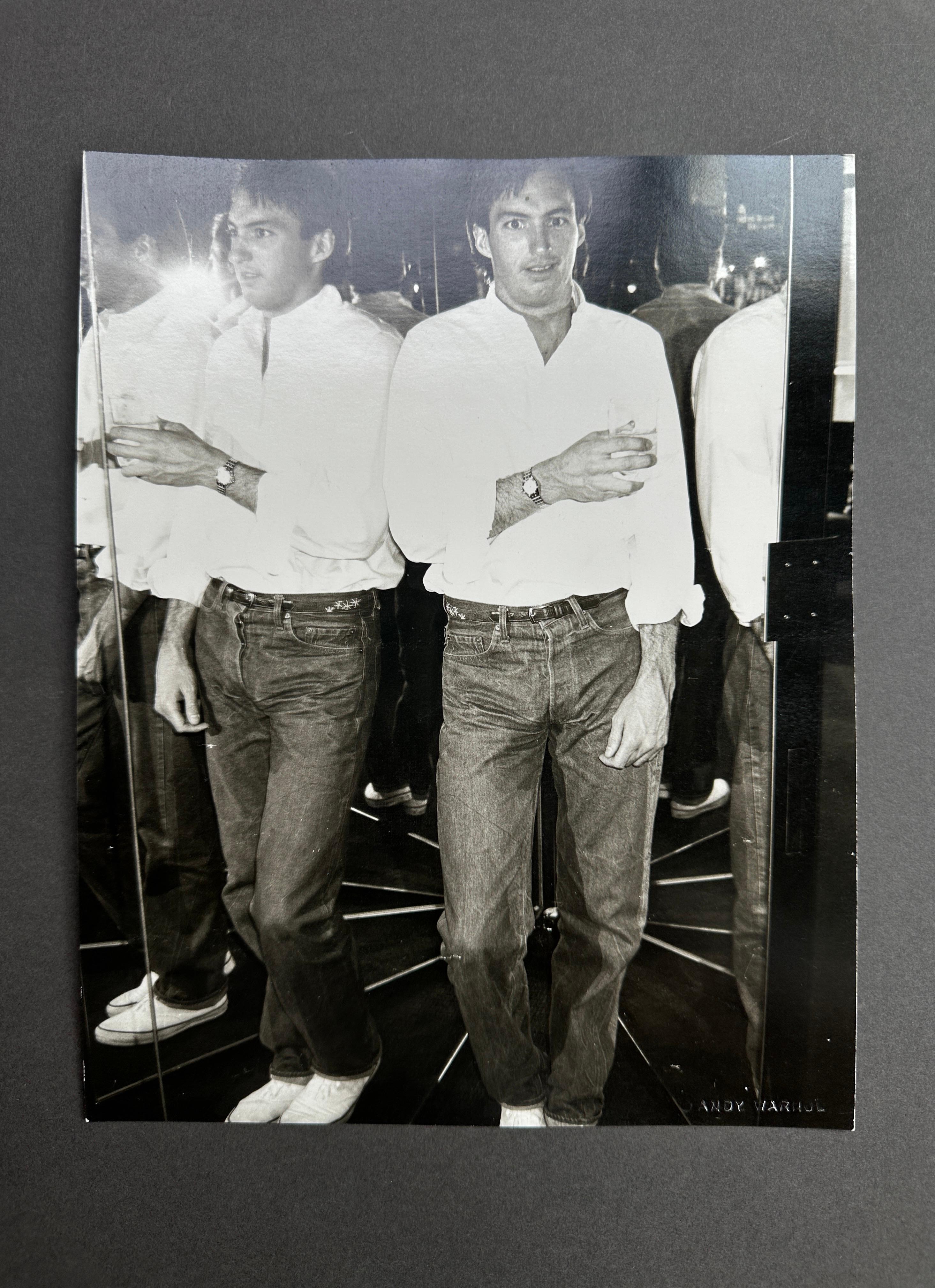 Jon Gould as Twin (in mirror) - Photograph by Andy Warhol