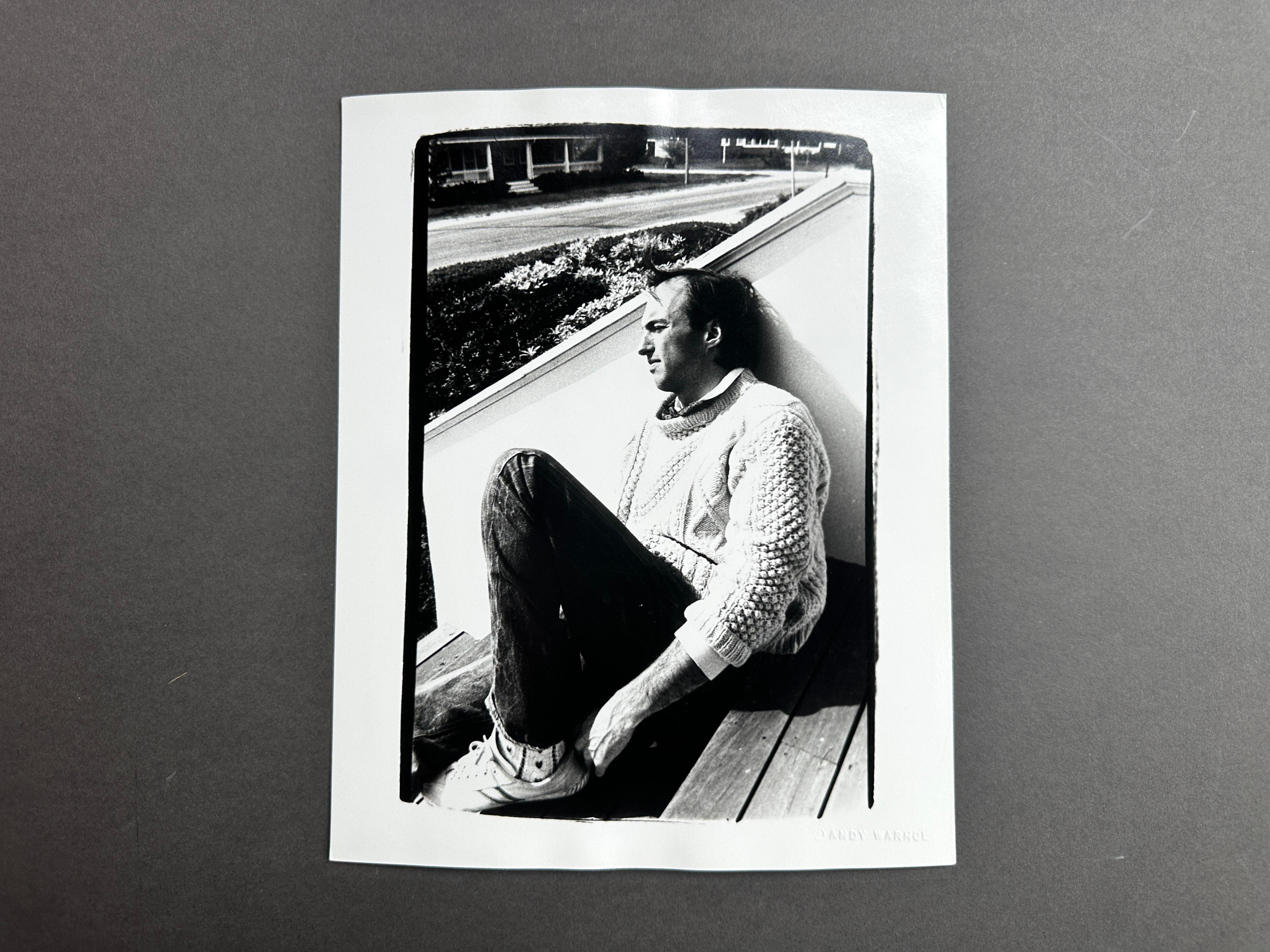 Jon Gould in Sweater in Cape Cod - Pop Art Photograph by Andy Warhol