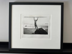Jon Gould Jumping off Rock in Montauk