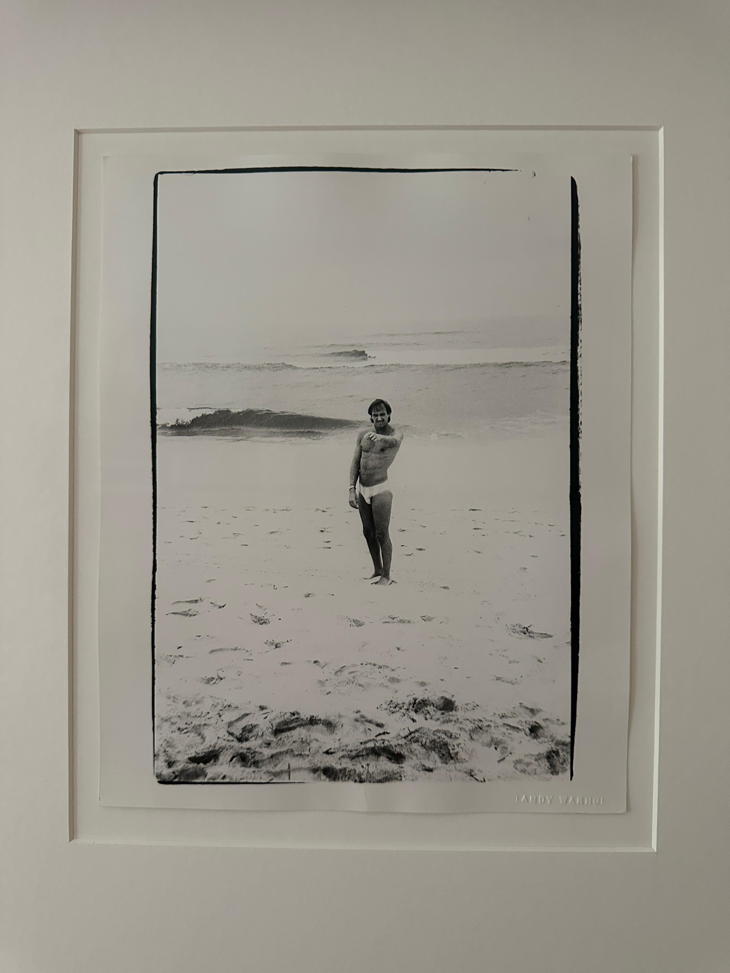 From The Jon Gould Collection of Andy Warhol Photographs 

This work is not signed by the artist, however, each photo is unique and blind embossed “Andy Warhol” in the lower right corner (pictured). This item has not been officially stamped by The