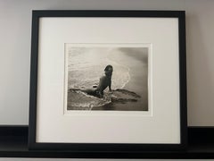 Jon Gould Upward Dog in Surf in Montauk