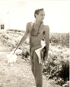 Jon Gould with Magazines in Montauk