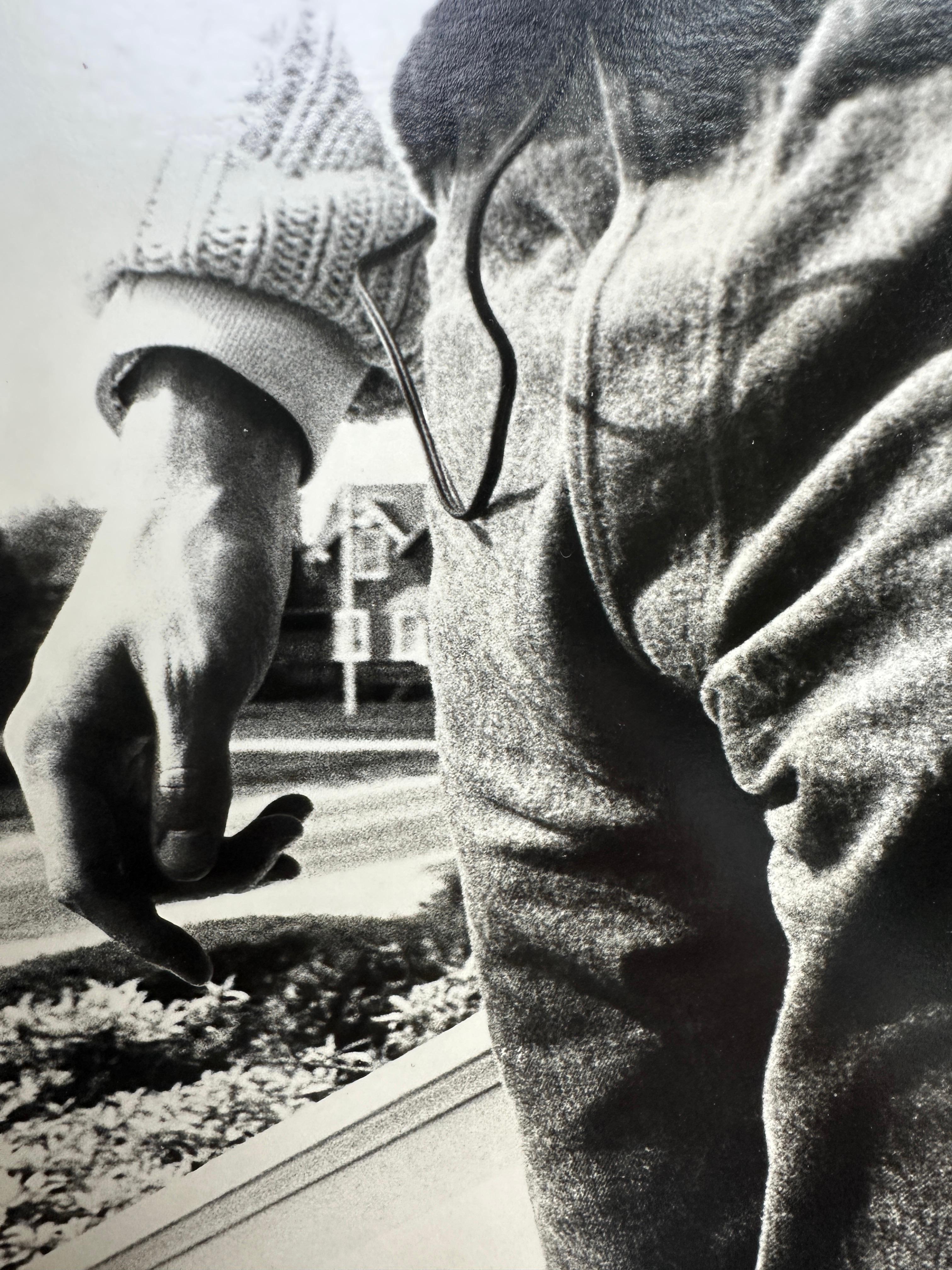 Jon Goulds Schritt in Jeans in Cape Cod (Beige), Figurative Photograph, von Andy Warhol