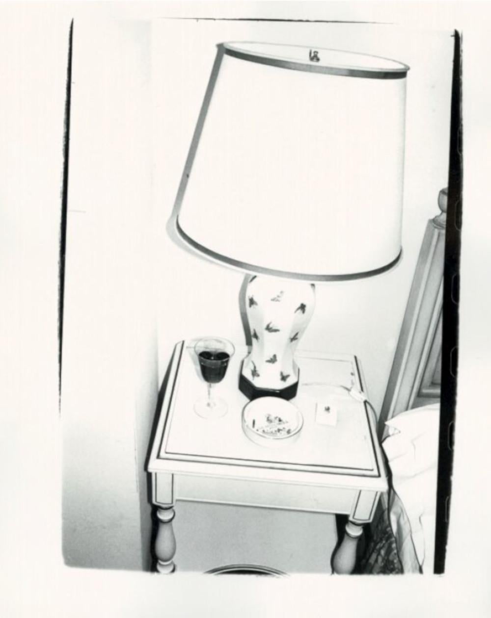 Andy Warhol Black and White Photograph - Lamp