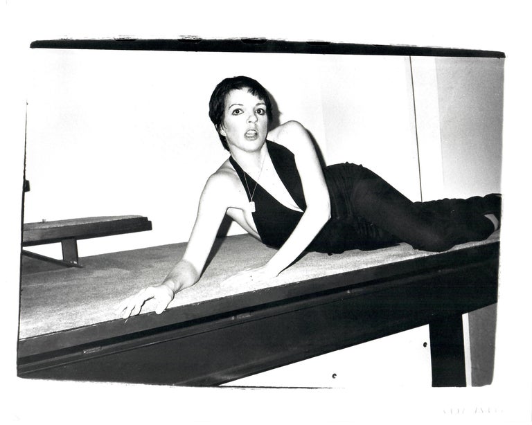 Andy Warhol Liza Minnelli in posa nell'appartamento di Halston