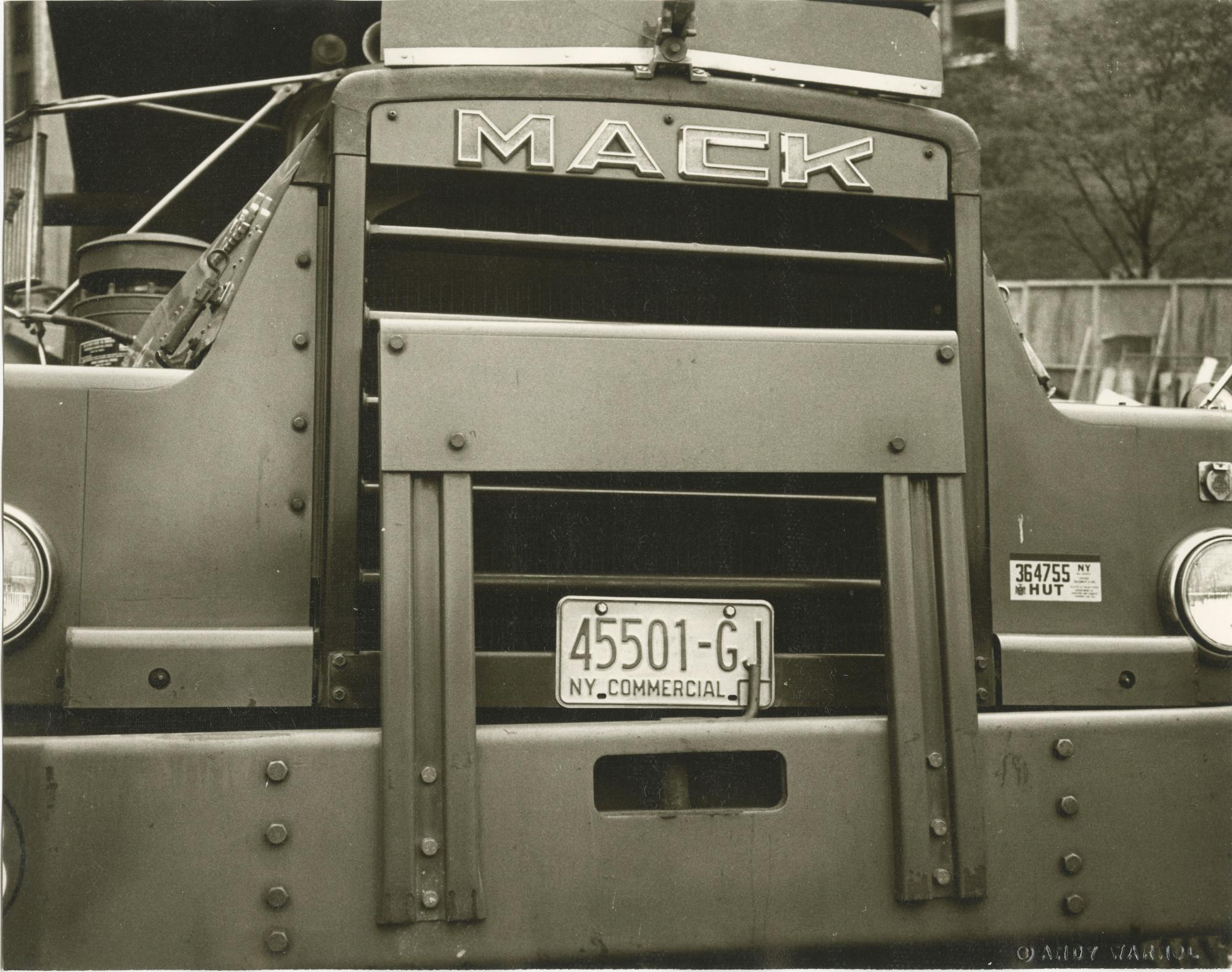 Andy Warhol Black and White Photograph – Mack Truck